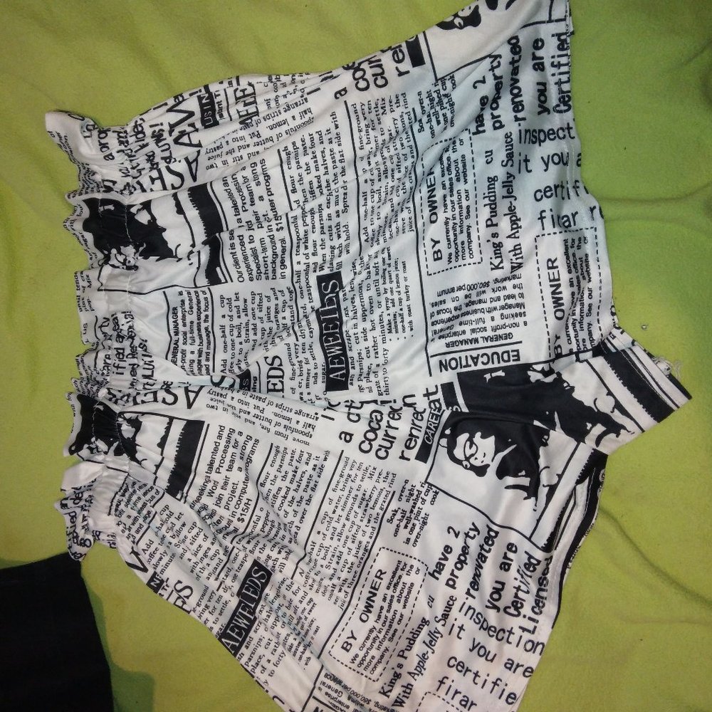 Paper bag shorts